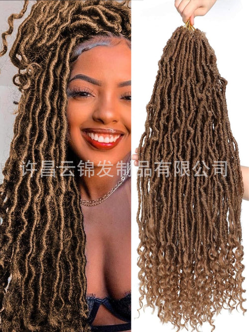 Goddess Faux Locs Bouclées – Crochet Braids